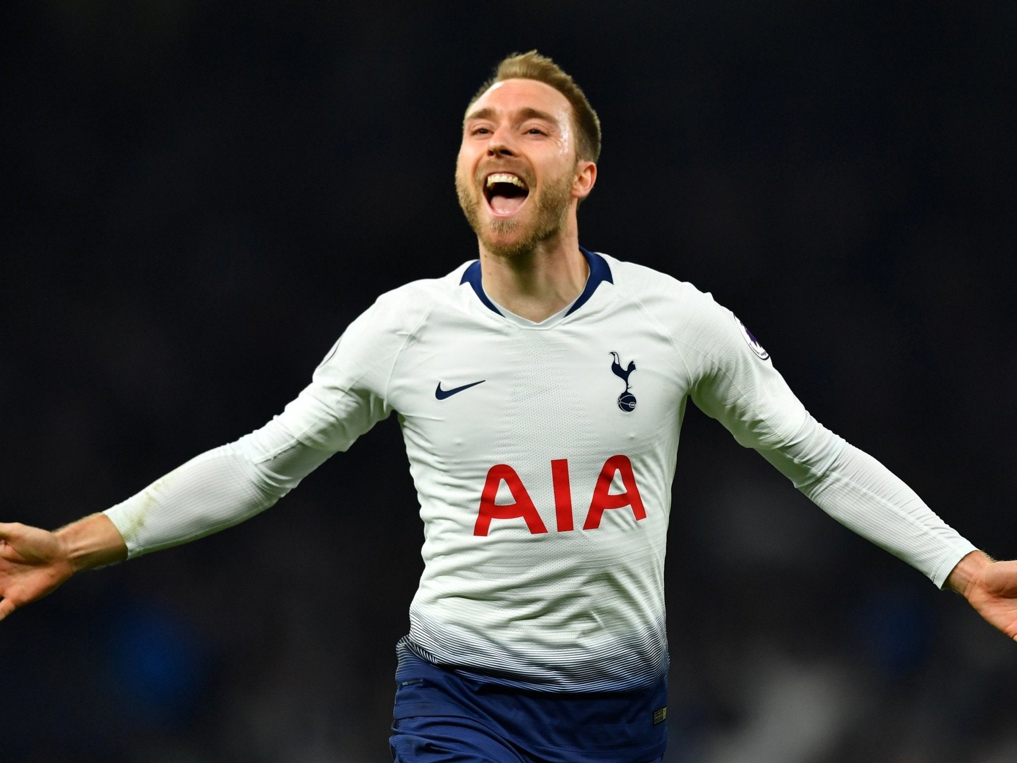 Christian Eriksen’s late goal sealed the points against Brighton