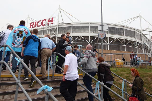 Coventry fail to reach a deal to remain at the Ricoh Arena