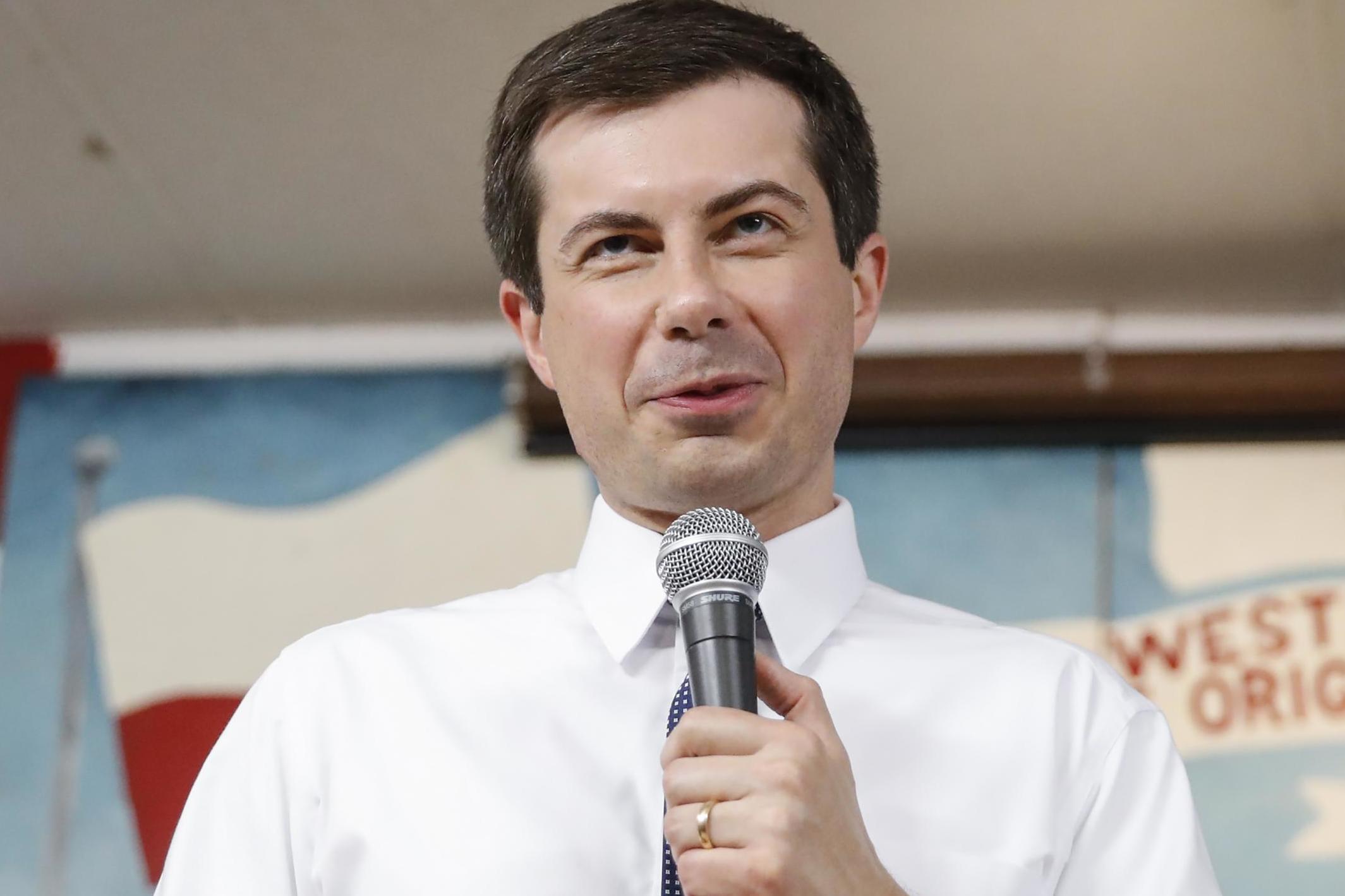 South Bend Mayor and Democratic presidential candidate Pete Buttigieg.