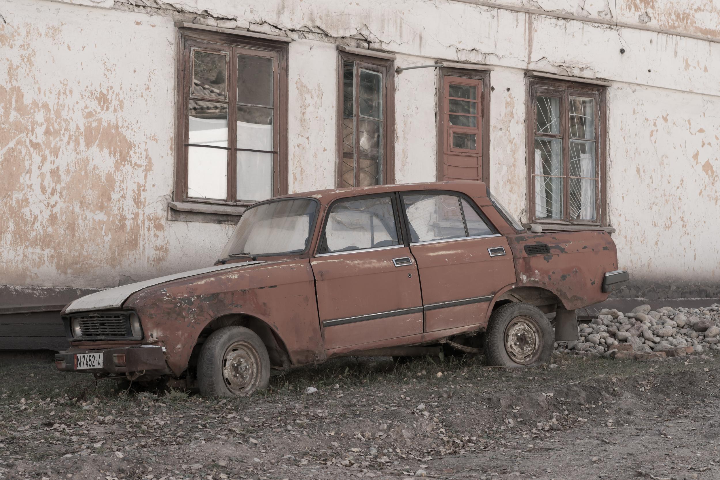 A Soviet Lada car