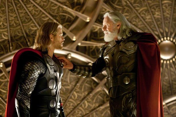 Chris Hemsworth and Anthony Hopkins in ‘Thor’ (Marvel)