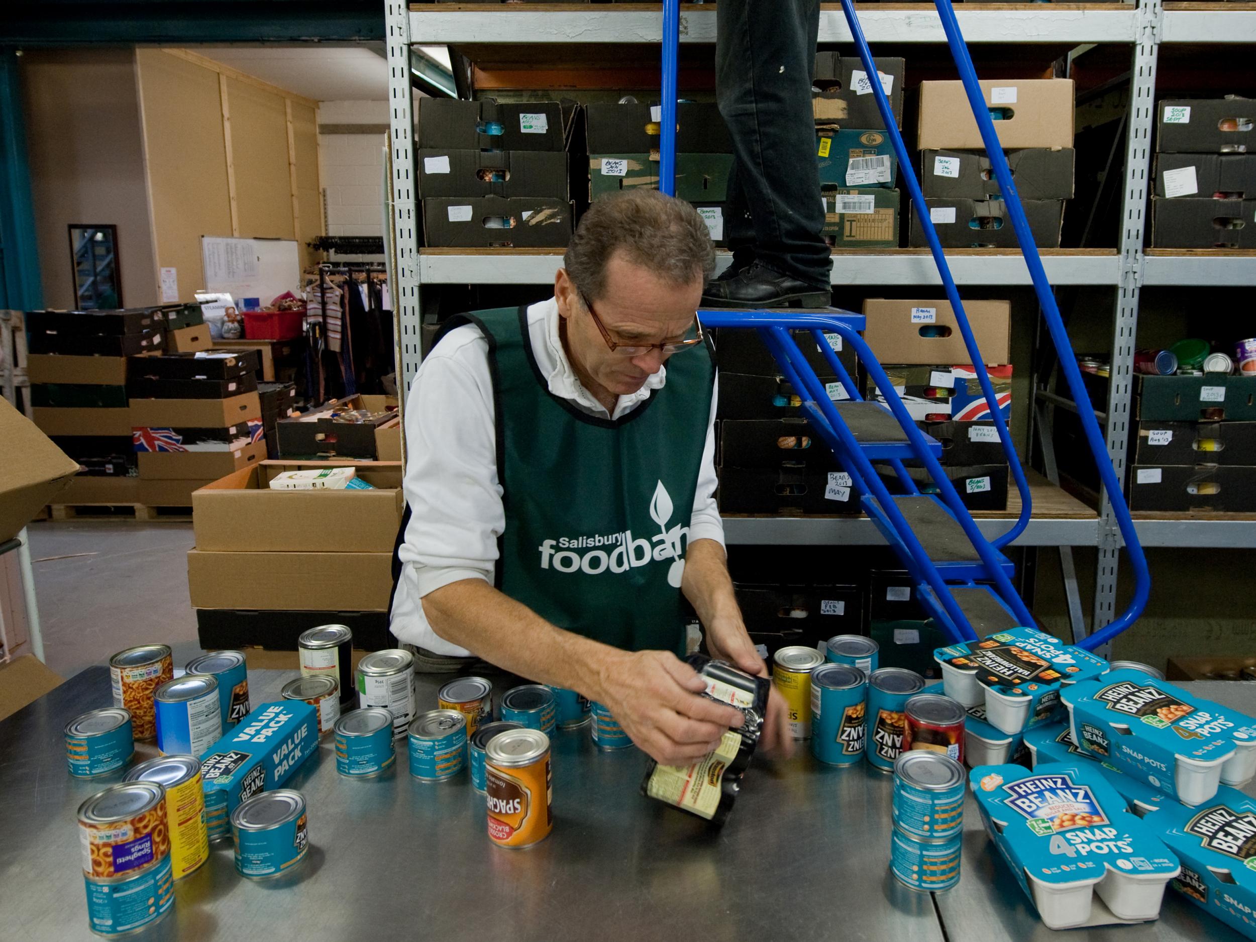 Food banks across the US have reported steep declines in both stock and volunteers