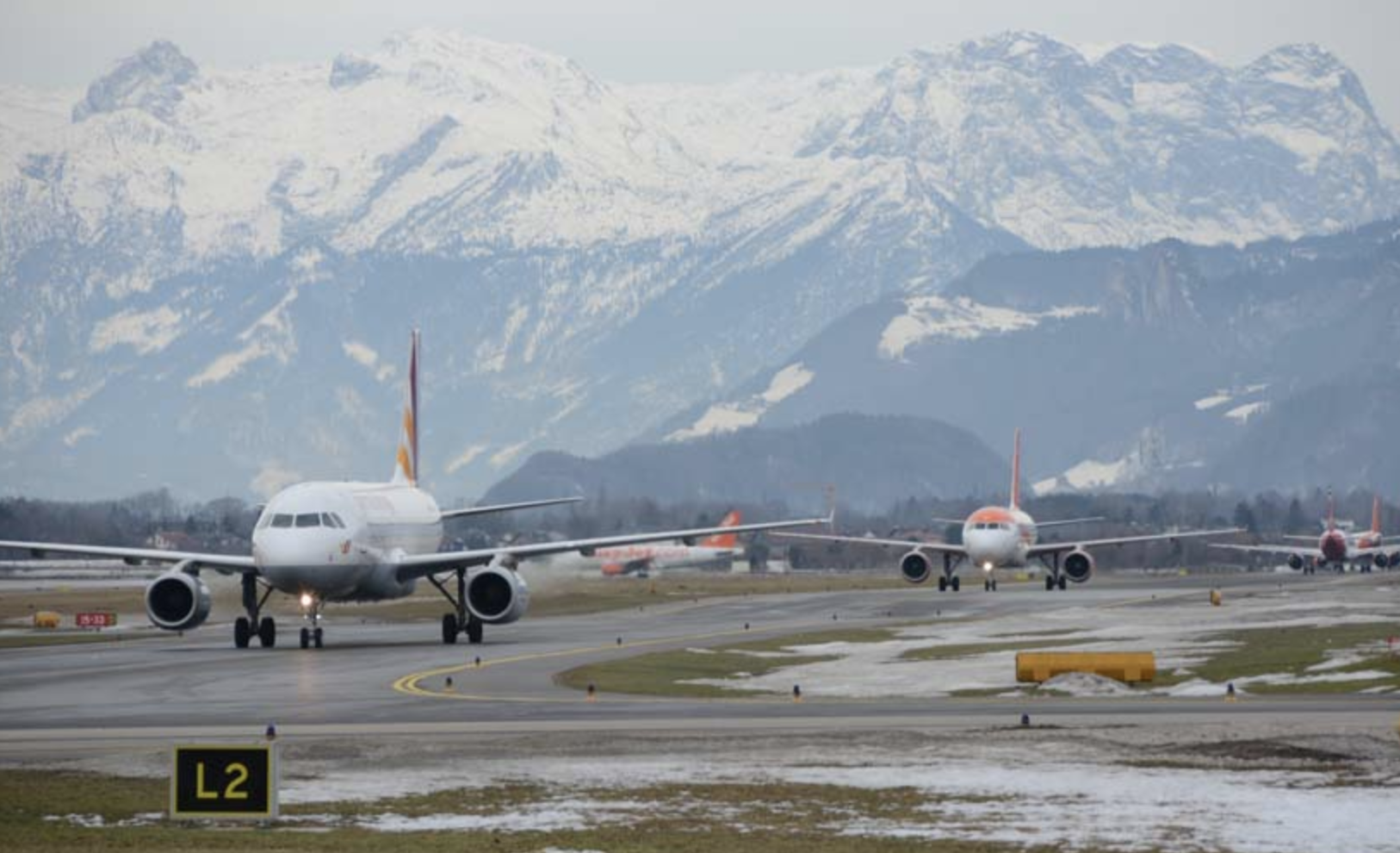 The Sound of Building: Salzburg airport is now closed until the end of May 2019