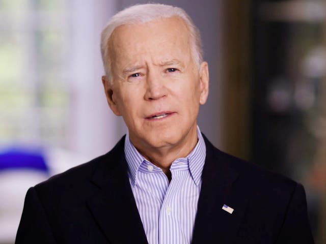 Former U.S. Vice President Joe Biden announces his candidacy for the Democratic presidential nomination in this still image taken from a video released April 25, 2019
