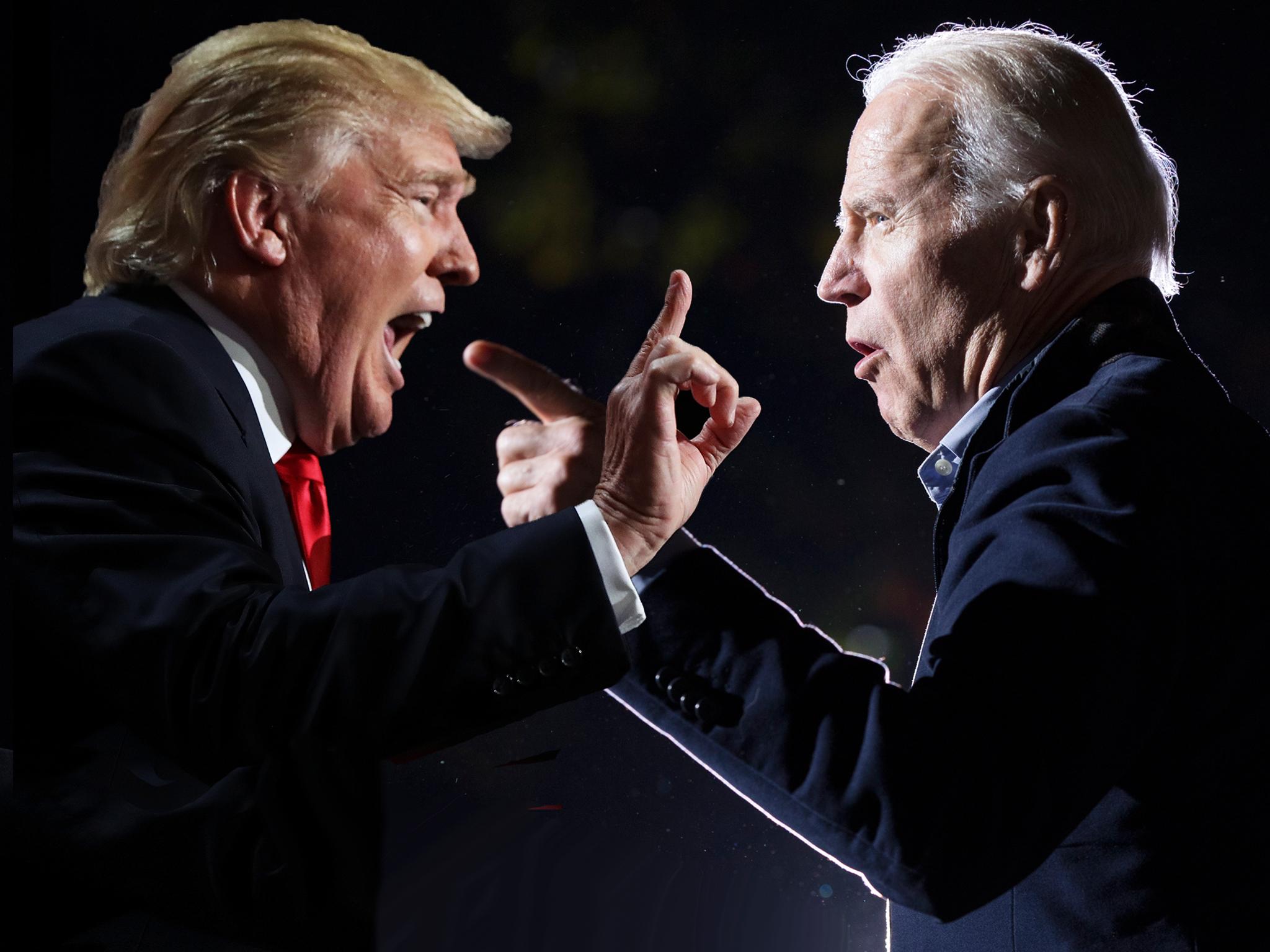 Image result for images of trump an biden