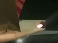 Air India plane catches fire during repair work