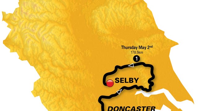 Selby to Doncaster, 1.05pm start, 182.5km.