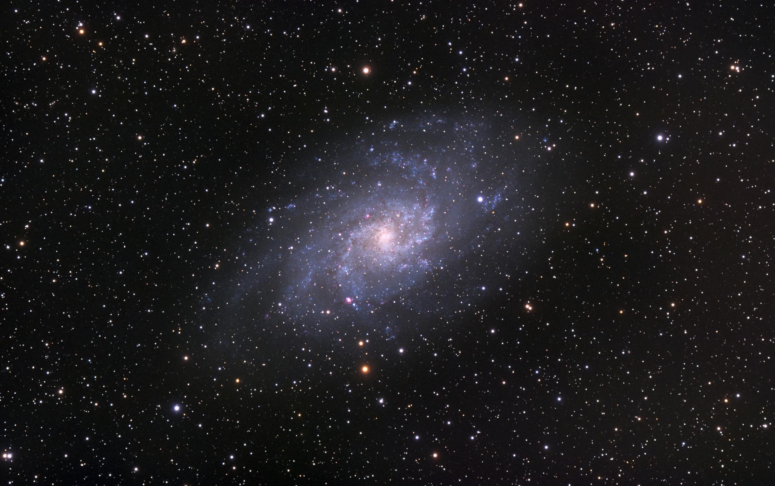 It is possible to see the Triangulum Galaxy with the naked eye from here