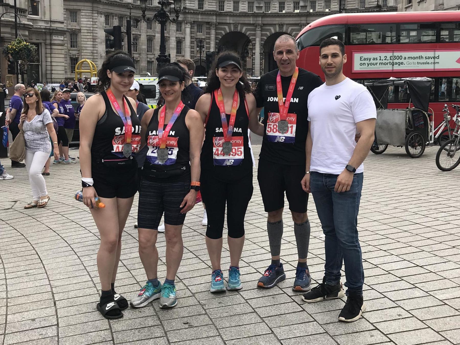 My parents, siblings and I have all run the London Marathon