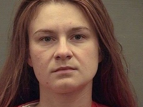 Maria Butina in a police booking photograph
