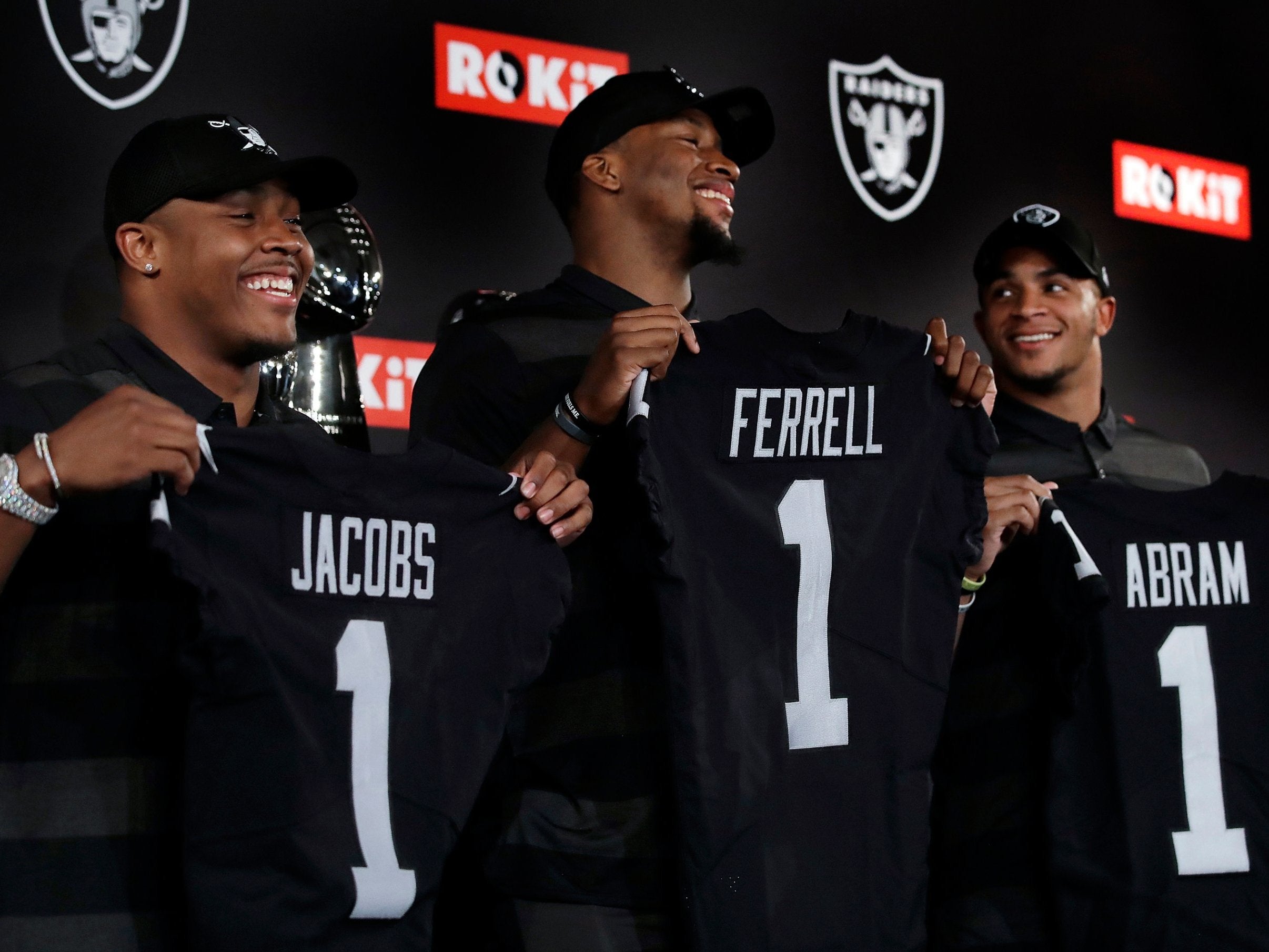 The Raiders unveil their first round picks