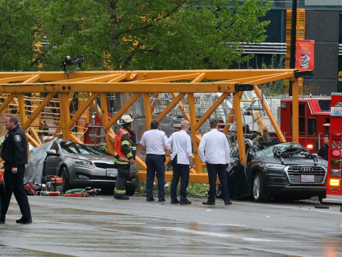 Four dead as crane collapses onto cars in downtown Seattle