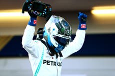 Bottas holds off late Hamilton charge to win Azerbaijan Grand Prix