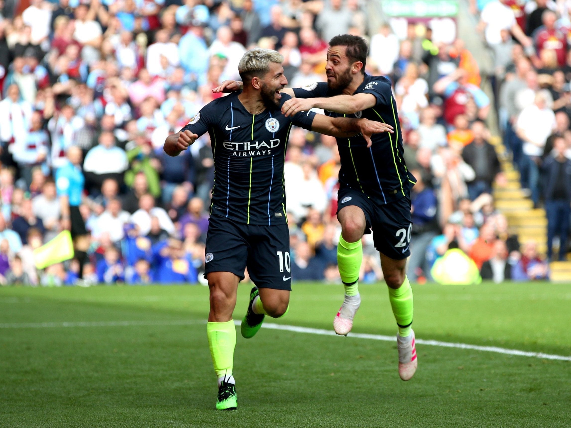 Sergio Aguero scored the crucial winning goal against Burnley last week