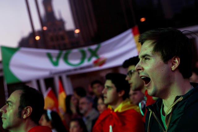 The far-right group is the first to gain representation in Spain since the fall of the Franco regime