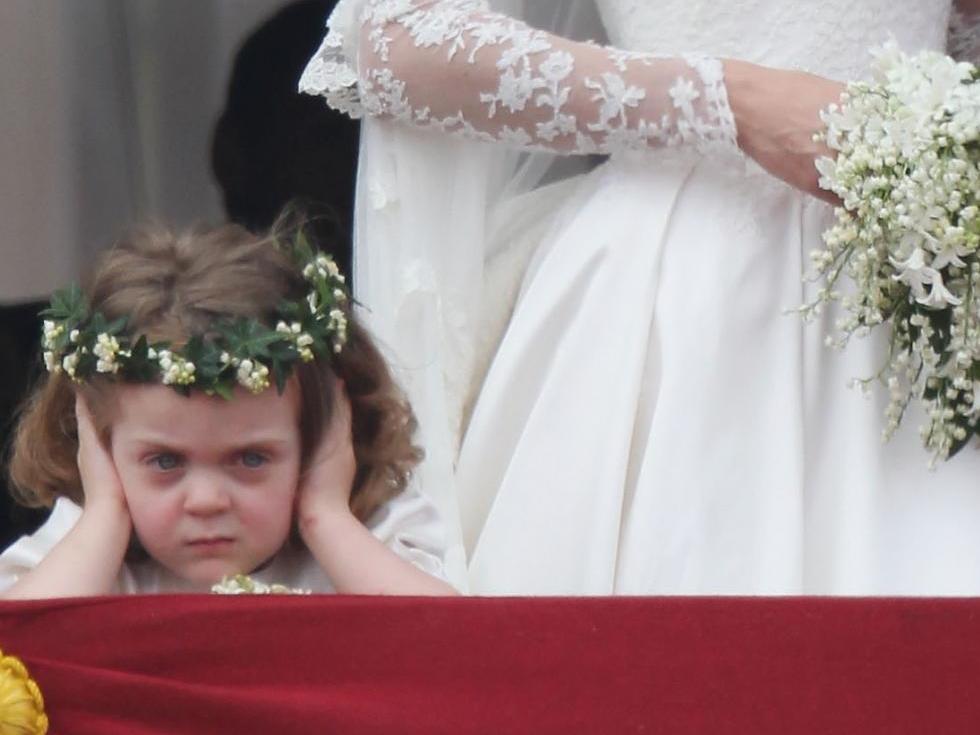 The disgruntled flower girl