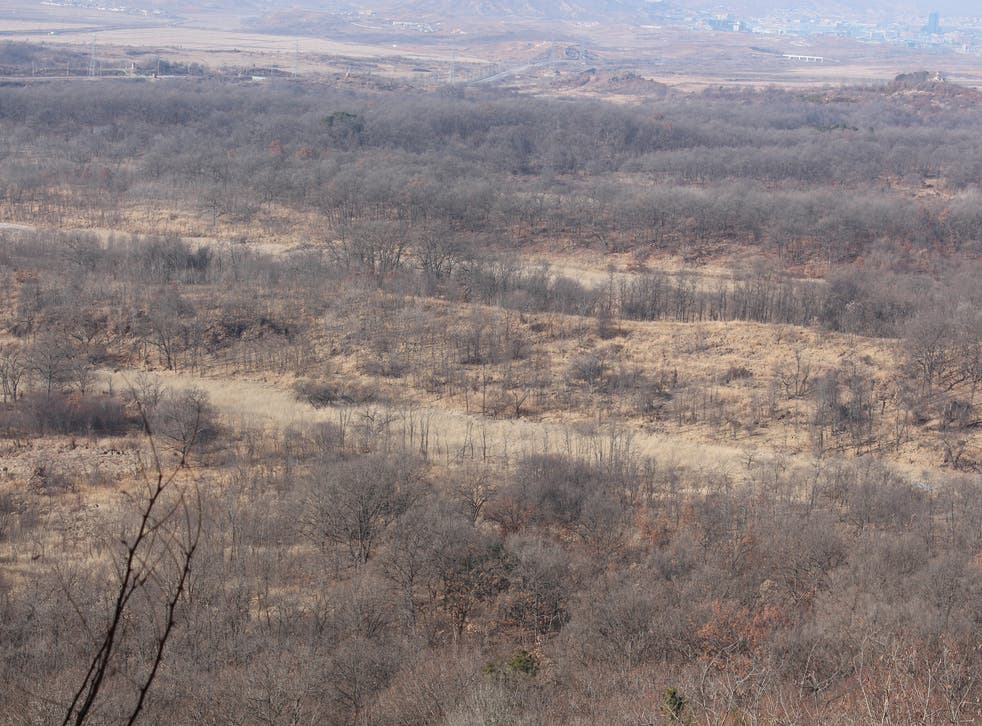 The new hiking trails will take in the barren landscape of the DMZ