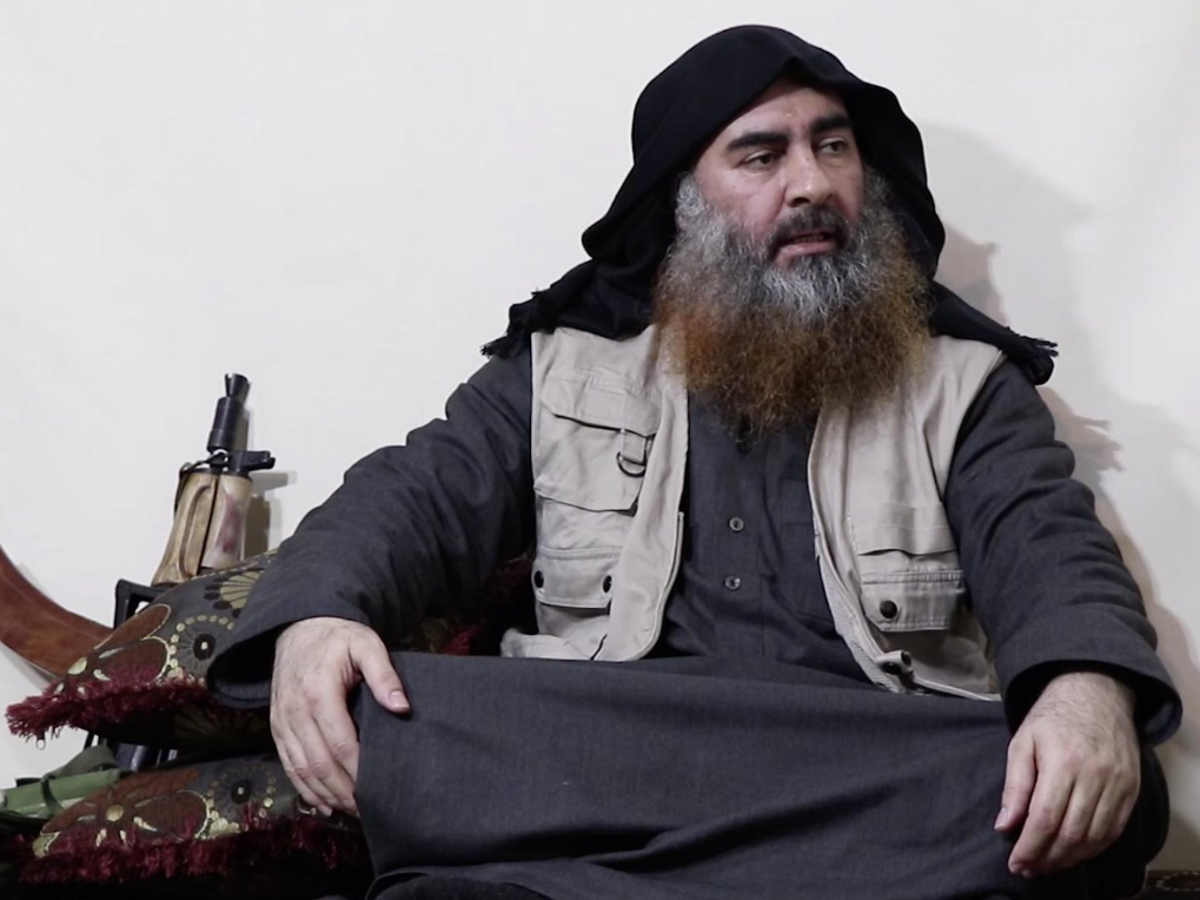 Isis leader Abu Bakr al-Baghdadi seen in new video for first time in five years