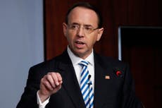 Rosenstein once hinted at taking Trump down – now he’s flattering him