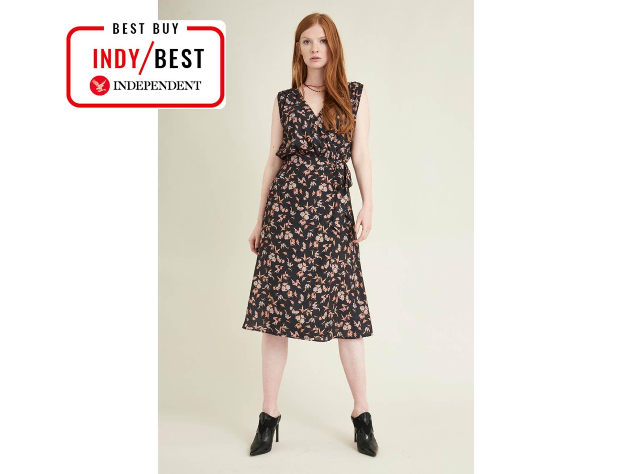 second female break wrap dress