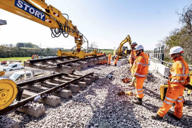 Holiday work: the railway is up to 50 per cent quieter than usual over bank holidays, says Network Rail