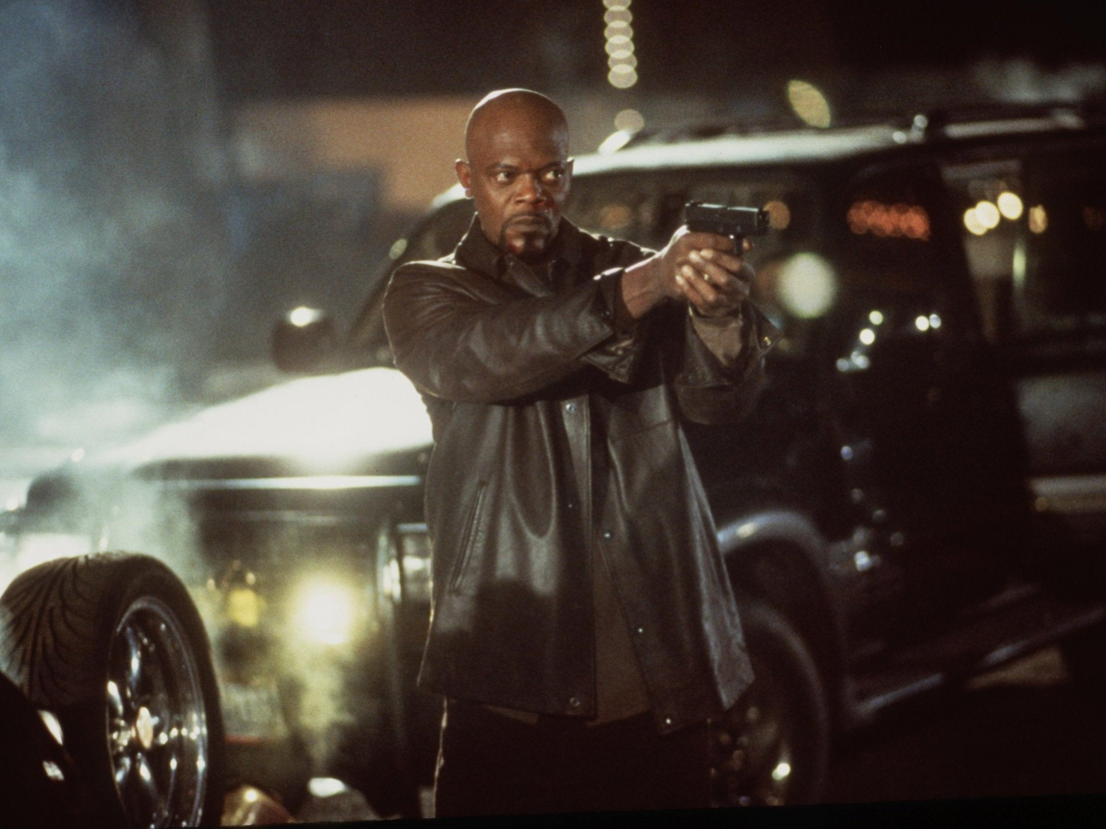 Samuel L Jackson in ‘Shaft’ (Getty)