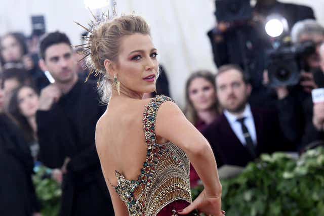 Actor Blake Lively attends the Heavenly Bodies: Fashion & The Catholic Imagination Costume Institute Gala at The Metropolitan Museum of Art on May 7, 2018