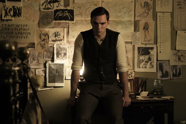 Nicholas Hoult as JRR Tolkien in the new biopic
