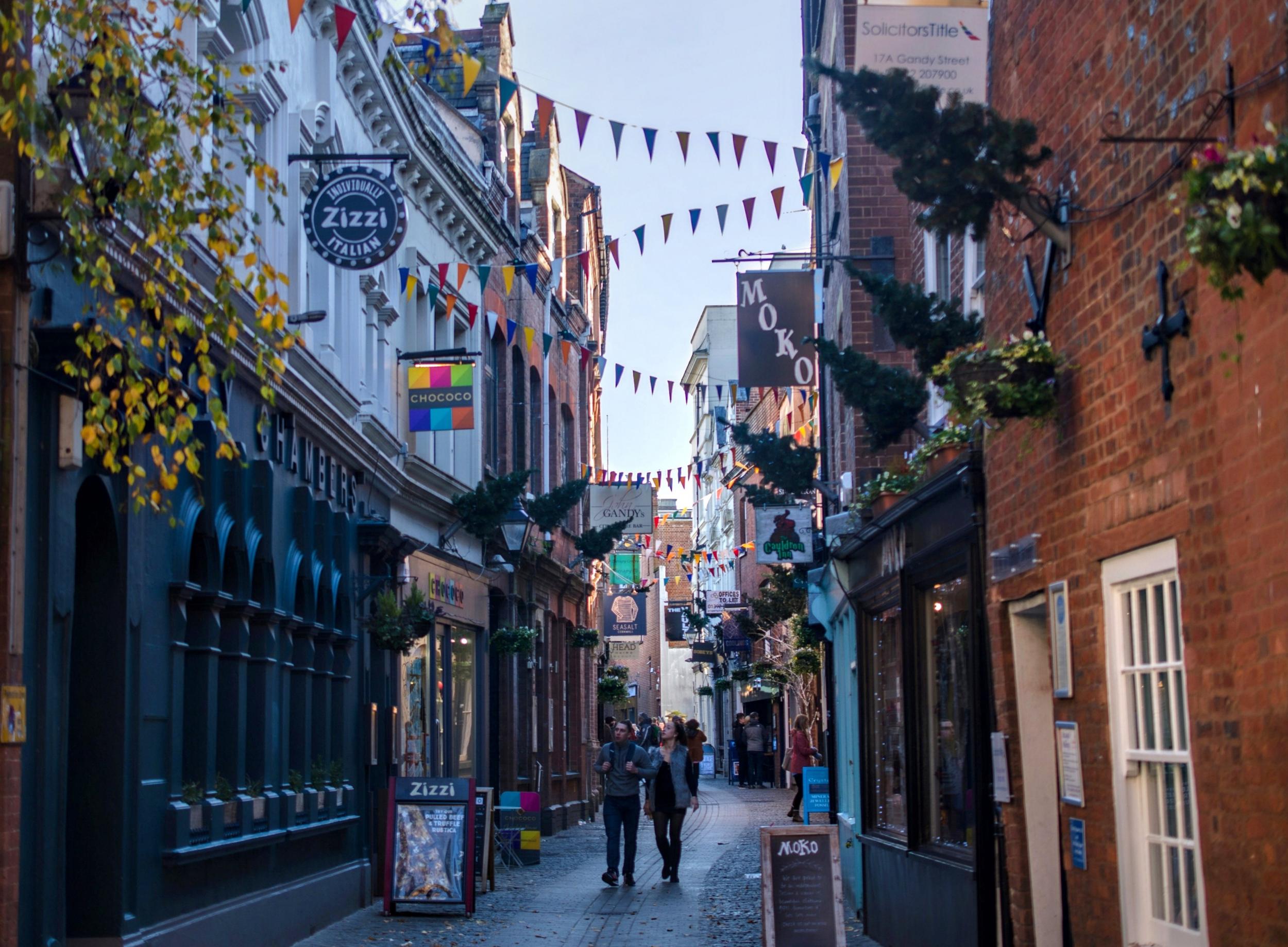 Gandy Street is rumoured to have been the inspiration behind Diagon Alley