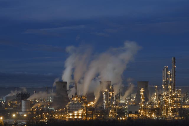 The Ineos petrochemical plant at Grangemouth in Scotland