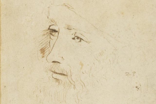 The drawing is one of only two surviving portraits of Leonardo made during the artist's lifetime