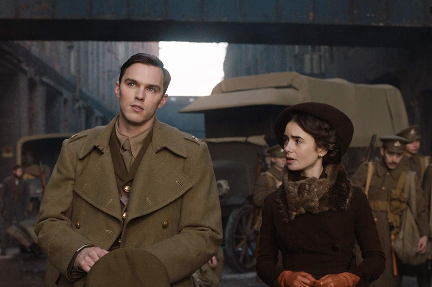 Nicholas Hoult and Lily Collins in ‘Tolkien’
