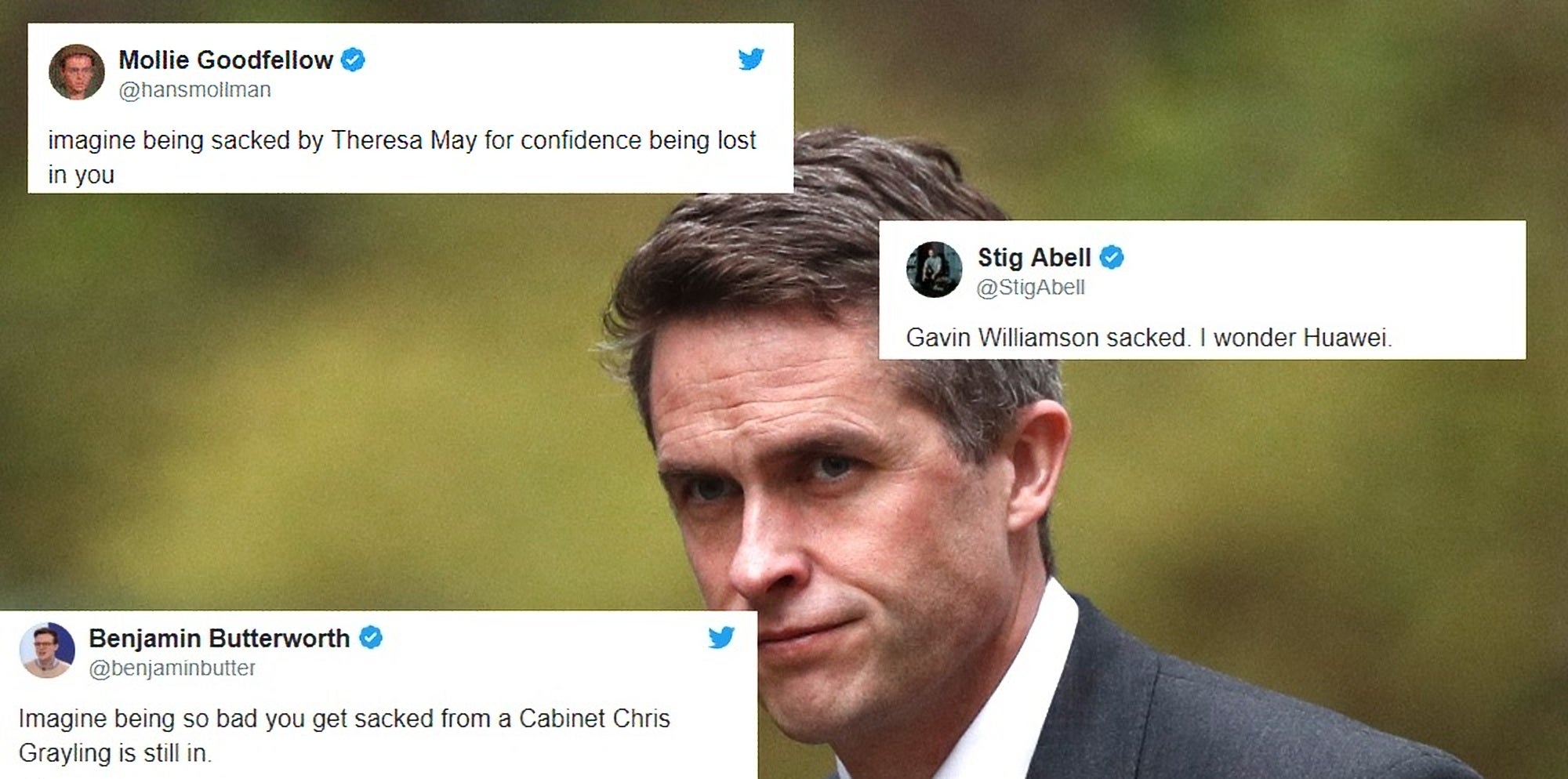 Gavin Williamson Sacked Funniest Tweets As Theresa May Fires Defence Secretary Indy100 Indy100