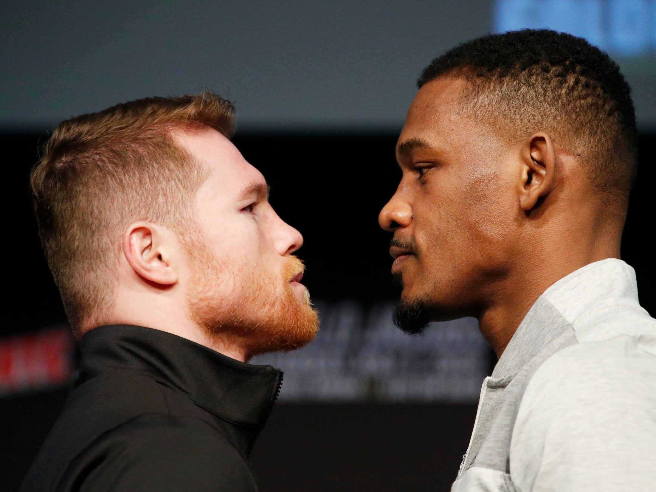 Canelo Alvarez and Daniel Jacobs