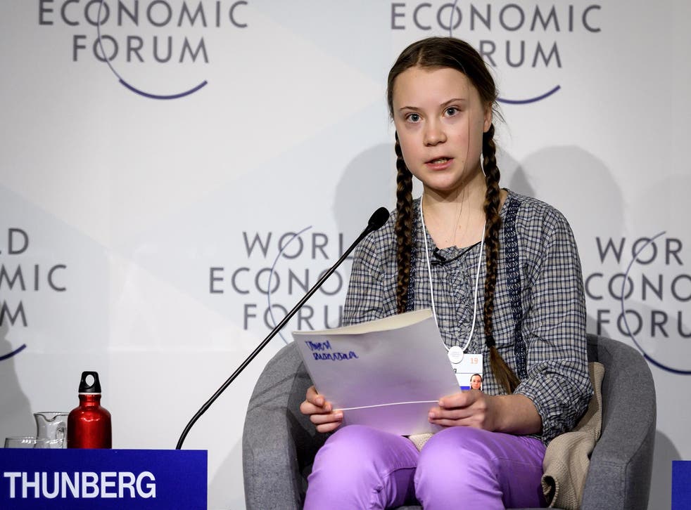 Greta Thunberg at the event last year