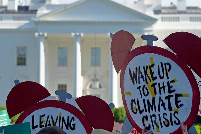 Democrats say they are sending signal to the world that the party supports the Paris agreement regardless of Donald Trump's decisions