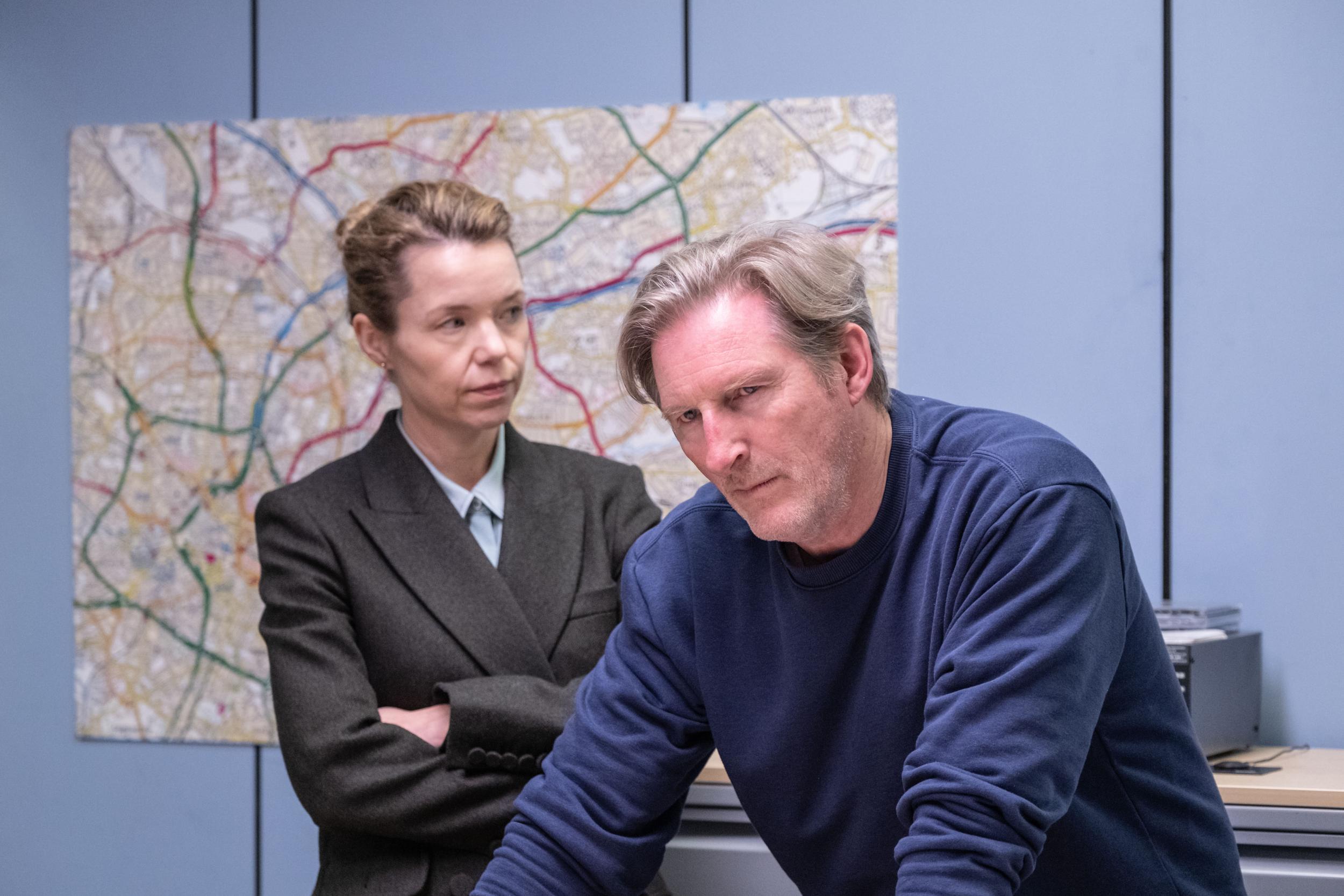 Anna Maxwell Martin and Adrian Dunbar in ‘Line of Duty’: the finale is on Sunday evening (BBC)