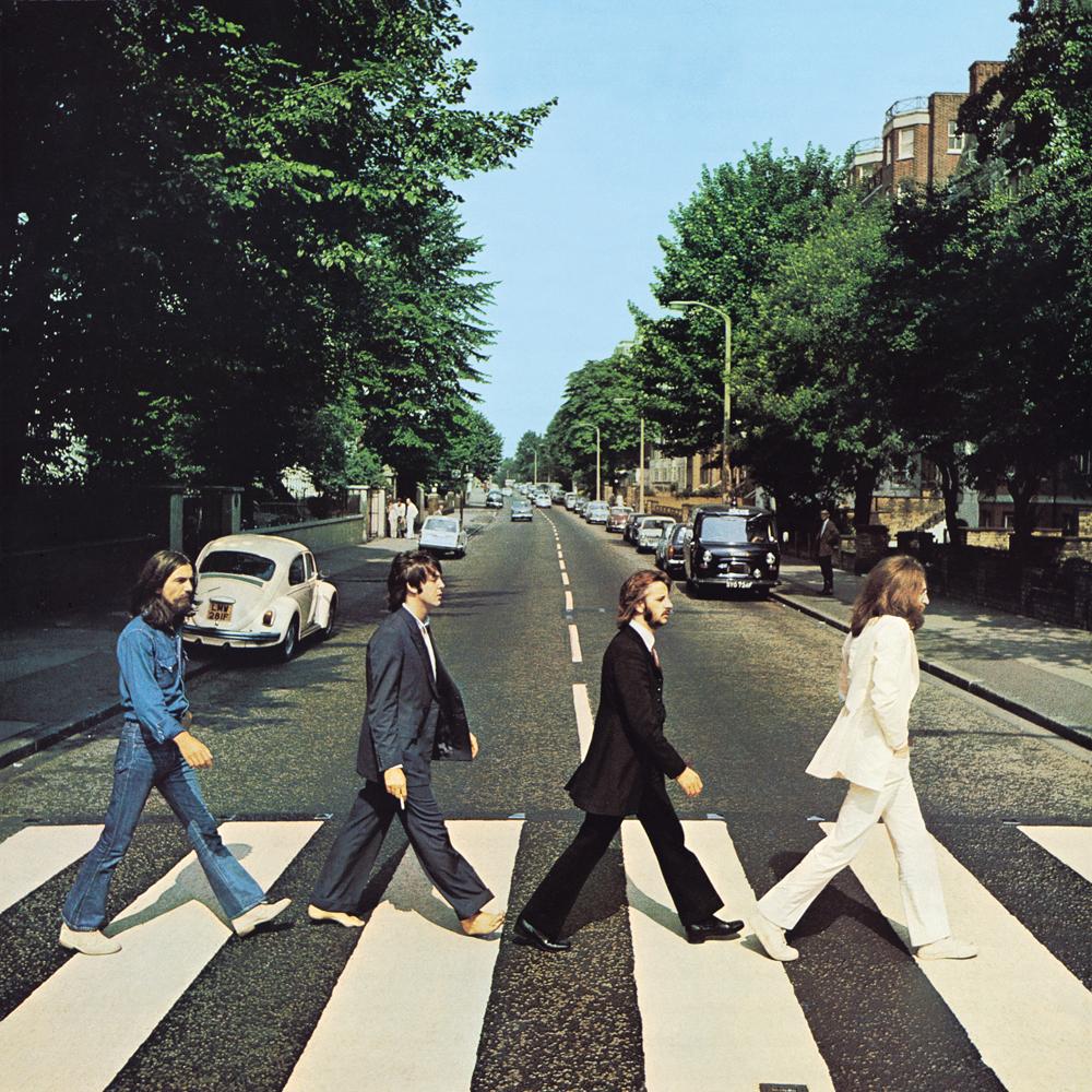 The iconic cover of The Beatles’ 1969 album ‘Abbey Road’ shows the four band members crossing the street outside the titular recording studio