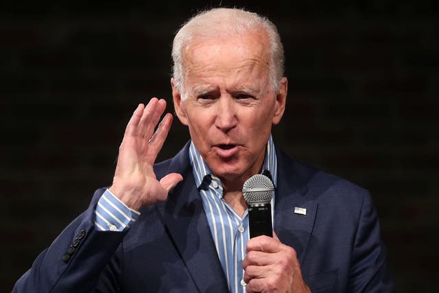 Mr Biden takes aim at the 'current vice president' for using religious freedom as 'a way to license discrimination broad areas and denying LGBT+ basic rights'