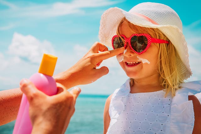 Three in 10 of the parents surveyed said they do not put suncream on their children unless they are outside for more than two hours at a time