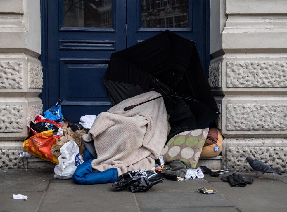 The number of people sleeping rough in the UK doubled between 2012 and 2017