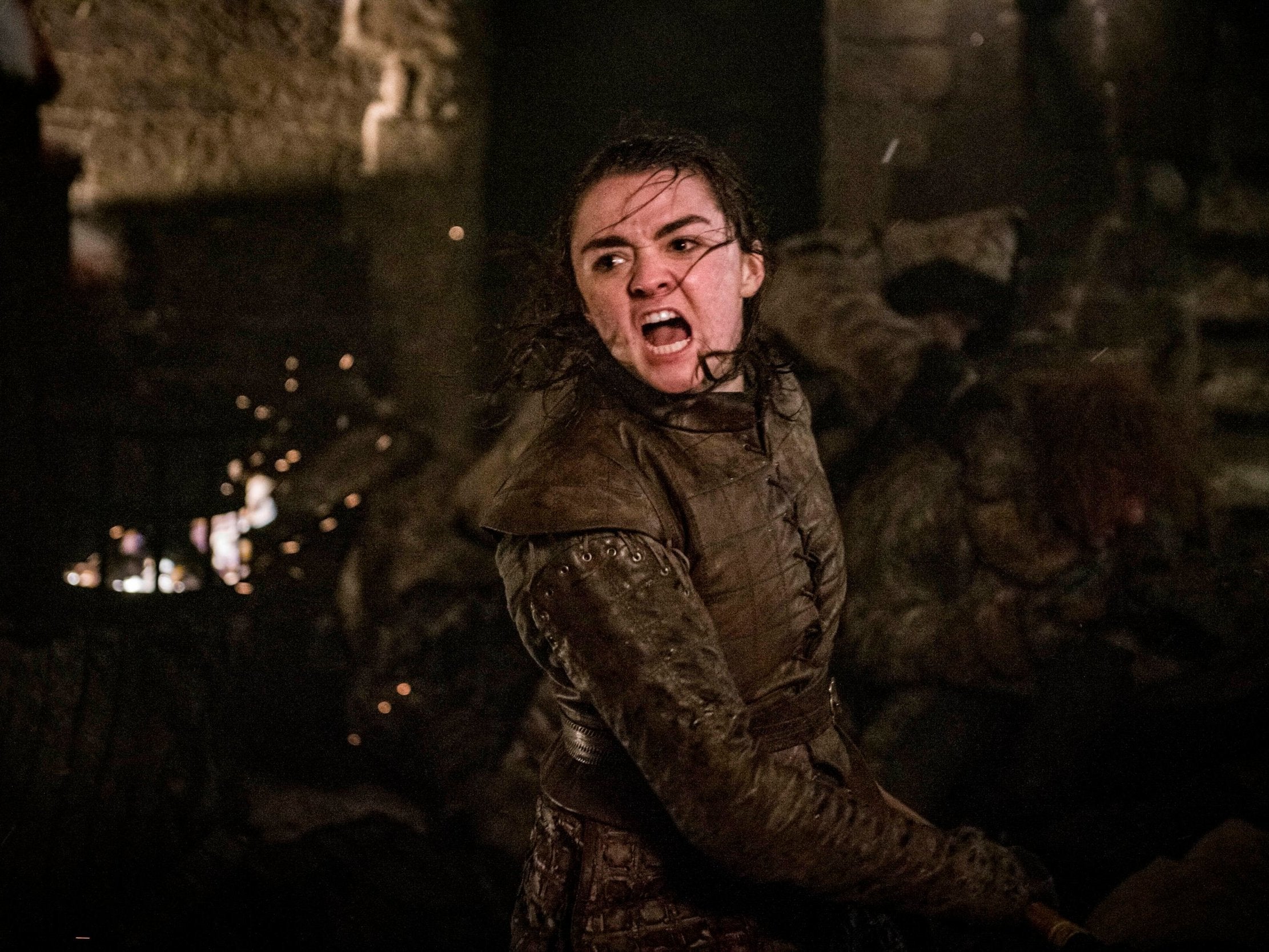 Maisie Williams as Arya Stark in HBO’s Game of Thrones