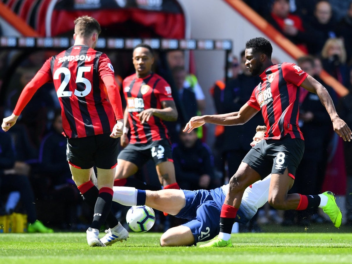 Blank uærlig grå Bournemouth vs Tottenham: Watch Son Heung-min and Juan Foyth red cards that  will see Spurs pair banned for start of next season | The Independent | The  Independent