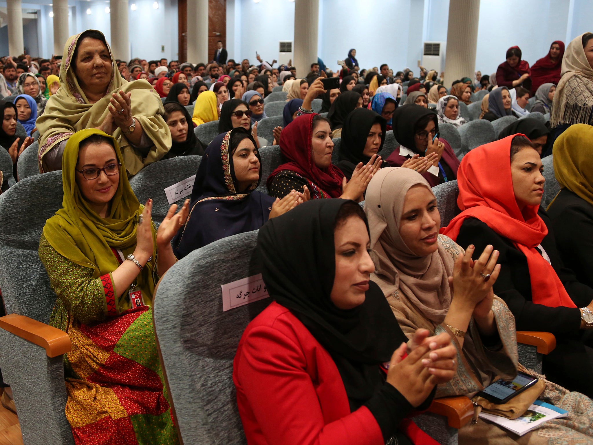 Around 30 per cent of the 3,200 delegates attending the Afghan grand assembly were women, according to organisers