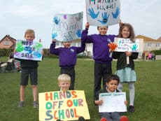 Protests by parents and children stop schools from becoming academies