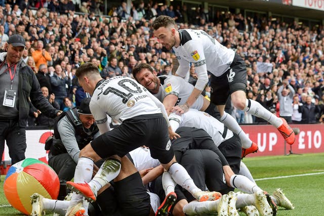 Derby are into the play-offs where they'll face Leeds