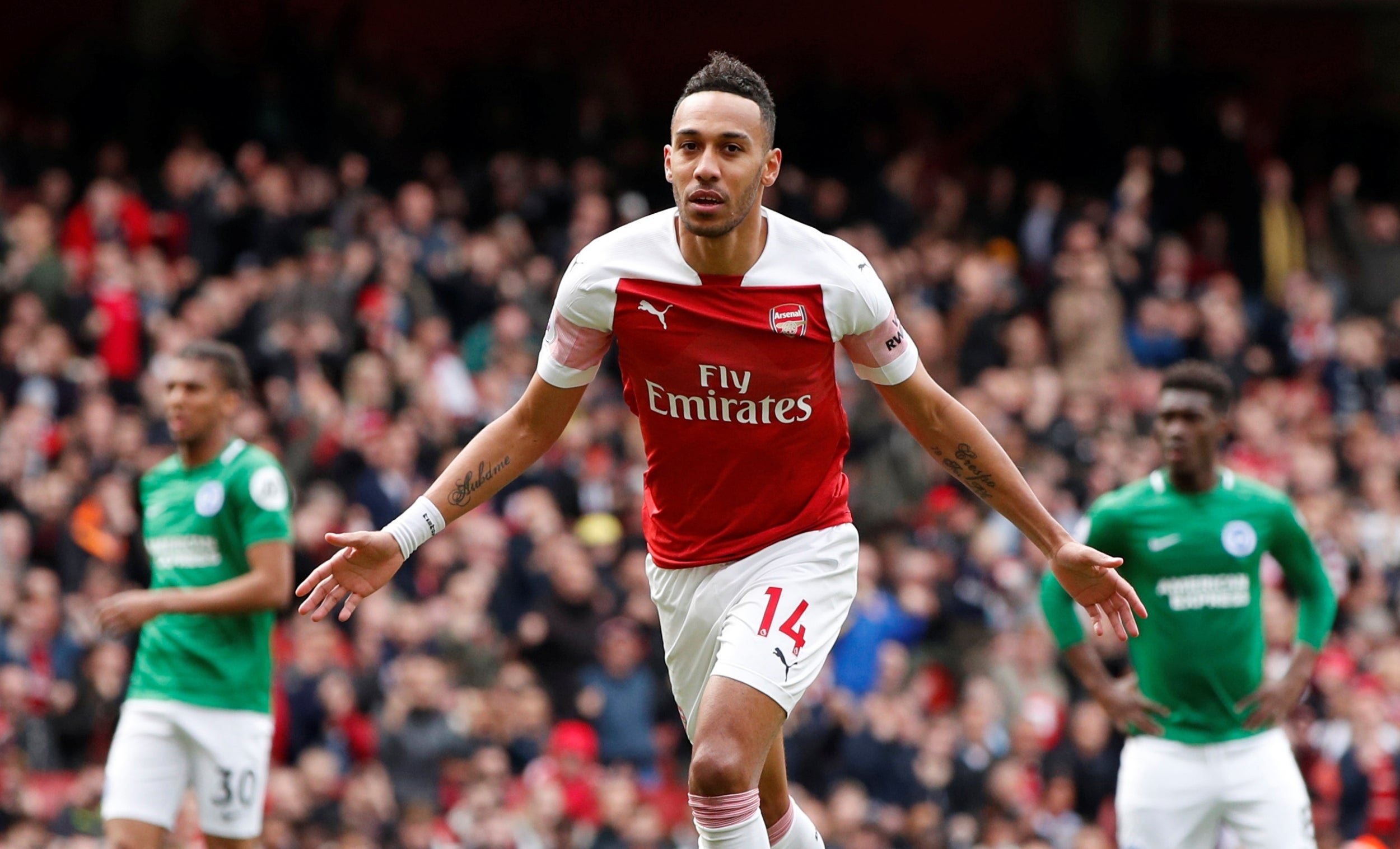 Arsenal vs Brighton player ratings: Pierre-Emerick Aubameyang the best out of a bad bunch