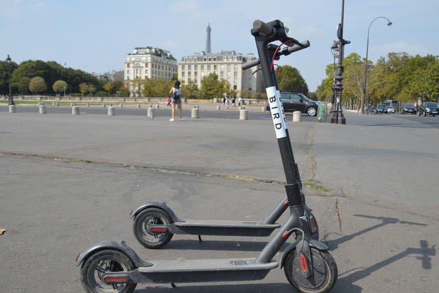 People found riding electric scooters on pavements in France will be fined €135 from September