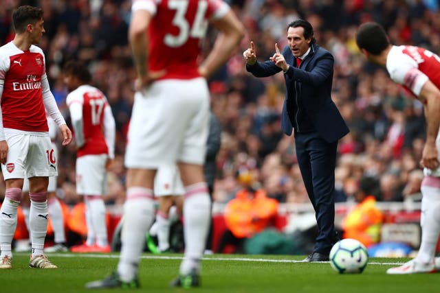 Arsenal are facing a third consecutive season without a top four finish