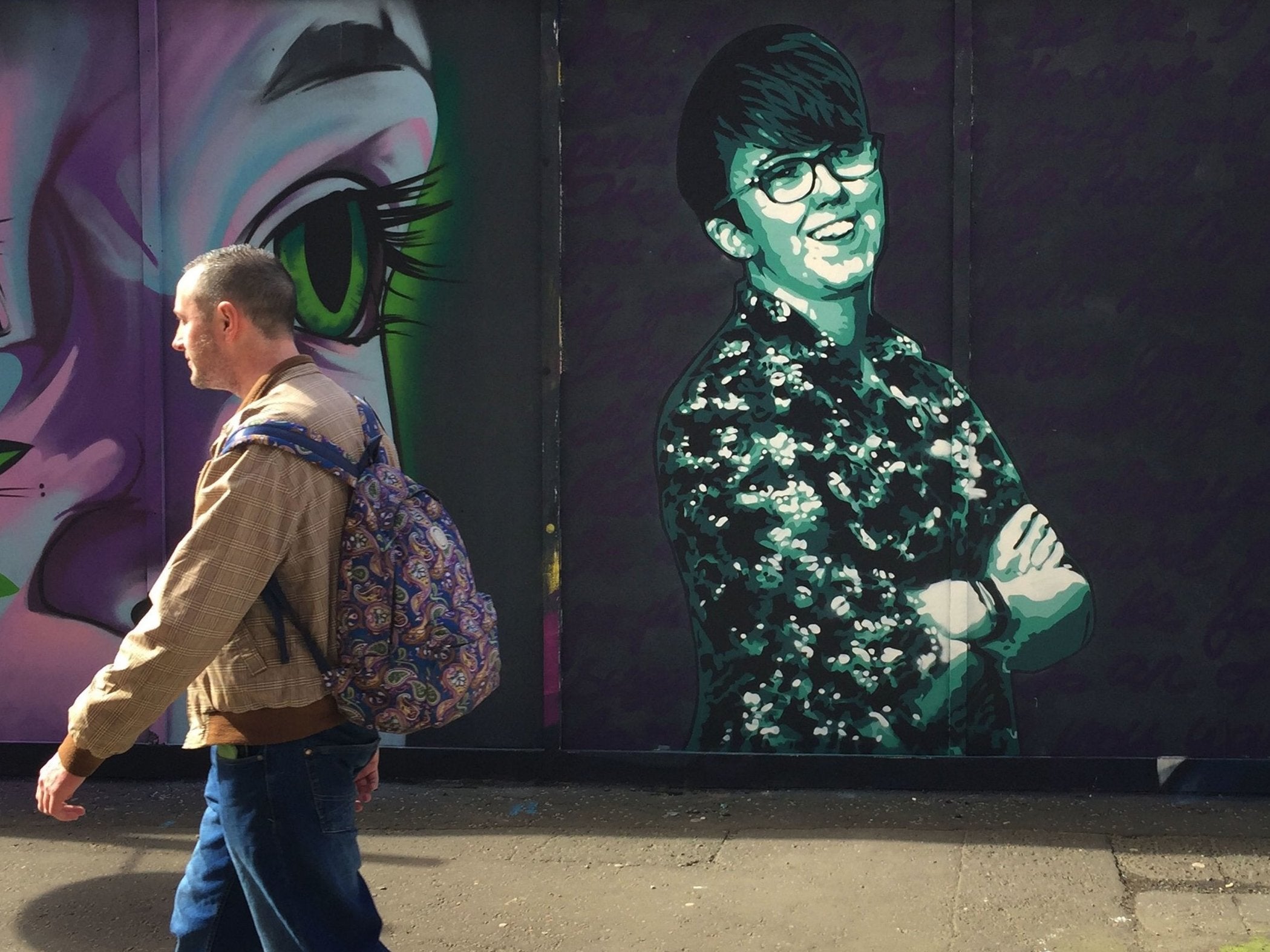 A new mural of Lyra McKee in Belfast city centre